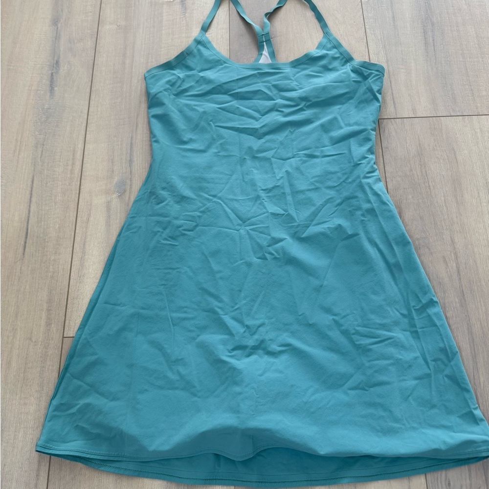 Outdoor Voices Teal-Trim Performance dress